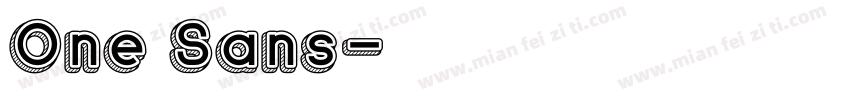 One Sans字体转换